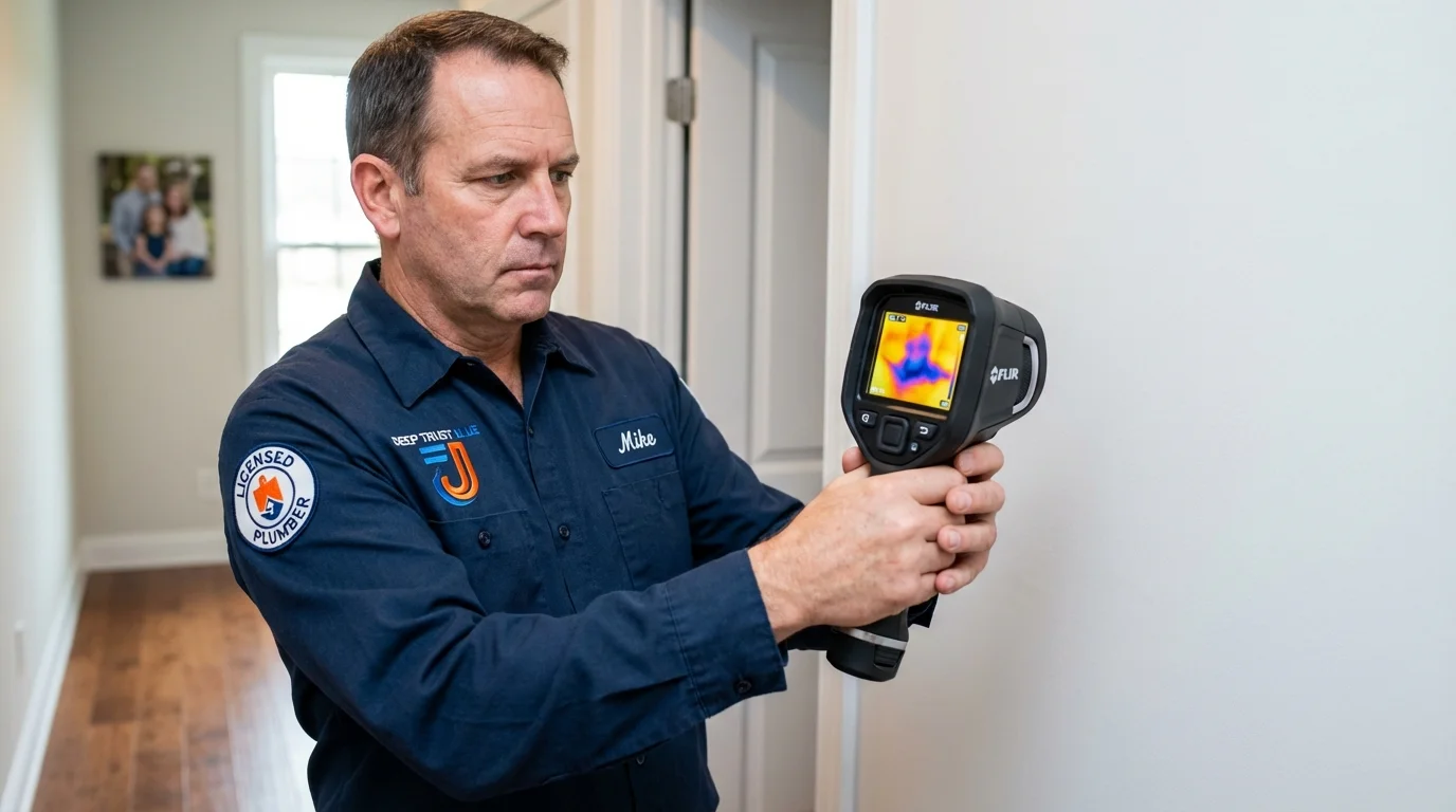 Thermal imaging leak detection by Johns Plumbing LLC in Shiner
